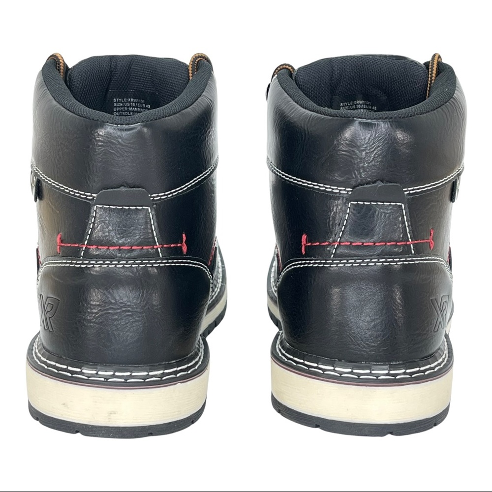 XRAY Black Faux Leather Cushioned Mens Ankle Boots - Picture 7 of 12